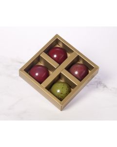 Flødeboller - 4 stk æske (Økologisk) Æ4