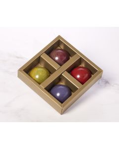 Flødeboller - 4 stk æske (Økologisk) Æ5