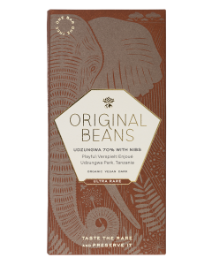 Cru Udzungwa 70% with nibs (EU organic) 70g