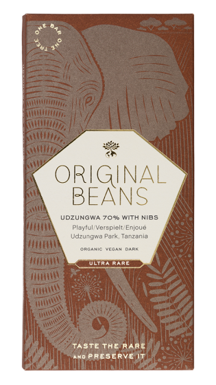 Original Beans Udzungwa 70% with nibs