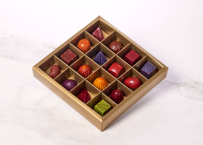 Fyldte Chokolader - 16 stk æske (Økologisk) Æ1 